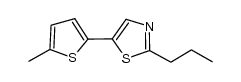5-(5-methylthiophen-2-yl)-2-propylthiazole结构式