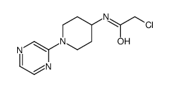 2-Chloro-N-(1-pyrazin-2-yl-piperidin-4-yl)-acetamide structure