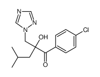 1-(4-chlorophenyl)-2-hydroxy-4-methyl-2-(1,2,4-triazol-1-ylmethyl)pentan-1-one Structure