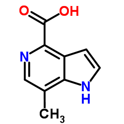 1H-Pyrrolo[3,2-c]pyridine-4-carboxylic acid, 7-Methyl-结构式