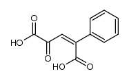 4-oxo-2-phenylpent-2-enedioic acid Structure