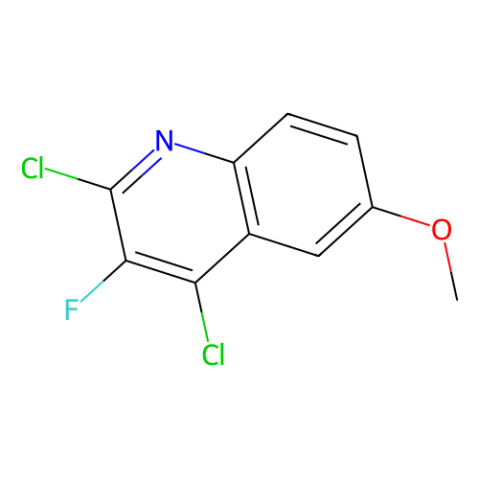 Quinoline, 2,4-dichloro-3-fluoro-6-Methoxy-结构式
