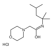 N-(2,4-dimethylpentan-2-yl)-2-morpholin-4-ylacetamide,hydrochloride结构式