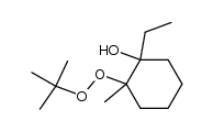 2-(tert-butylperoxy)-1-ethyl-2-methylcyclohexanol结构式