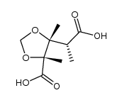 (2R,3R,4R)-2,3,4-Trimethyl-2,3-(methylenedioxy)pentanedioic acid结构式