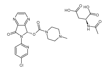 (S)-zopiclone N-acetyl-L-aspartate结构式