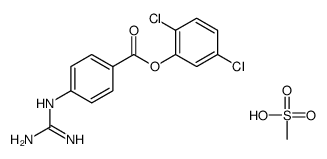 (2,5-dichlorophenyl) 4-(diaminomethylideneamino)benzoate,methanesulfonic acid结构式