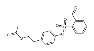 4-(((2-formylphenyl)sulfonyl)oxy)phenethyl acetate Structure