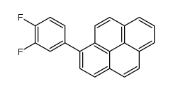 1-(3,4-difluorophenyl)pyrene结构式
