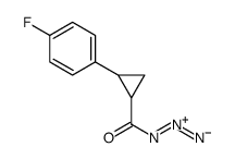 2-(4-fluorophenyl)cyclopropane-1-carbonyl azide Structure