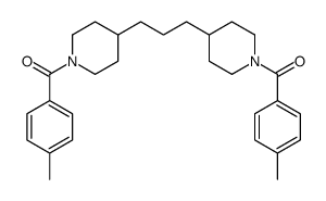 [4-[3-[1-(4-methylbenzoyl)piperidin-4-yl]propyl]piperidin-1-yl]-(4-methylphenyl)methanone Structure