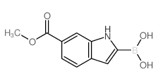 (6-(Methoxycarbonyl)-1H-indol-2-yl)boronic acid Structure
