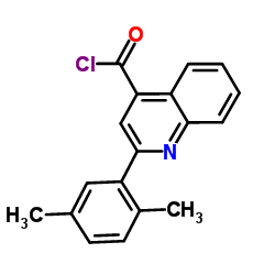 2-(2,5-Dimethylphenyl)-4-quinolinecarbonyl chloride结构式