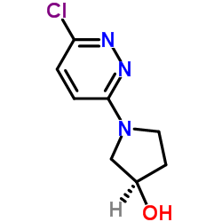 (3R)-1-(6-Chloro-3-pyridazinyl)-3-pyrrolidinol Structure