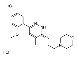 6-(2-methoxyphenyl)-4-methyl-N-(2-morpholin-4-ylethyl)pyridazin-3-amine,dihydrochloride Structure