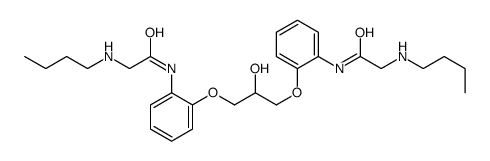 2-(butylamino)-N-[2-[3-[2-[[2-(butylamino)acetyl]amino]phenoxy]-2-hydroxypropoxy]phenyl]acetamide结构式