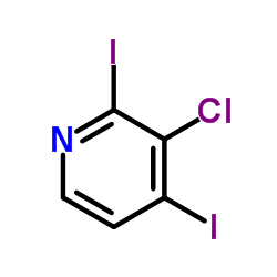 3-Chloro-2,4-diiodopyridine structure