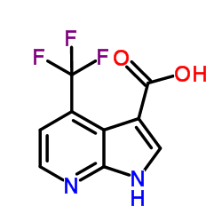 4-(Trifluoromethyl)-7-azaindole-3-carboxylic acid结构式