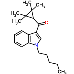 (1-戊基-1H-吲哚-3-基) (2,2,3,3-四甲基环丙基) 甲酮)结构式