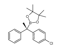 (R)-2-[1-(4-chlorophenyl)-1-phenylethyl]-4,4,5,5-tetramethyl-1,3,2-dioxaborolane Structure