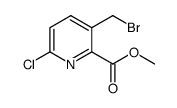 methyl 3-(bromomethyl)-6-chloropicolinate结构式