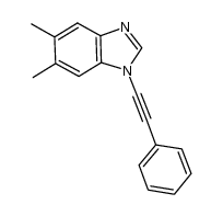 5,6-dimethyl-1-(phenylethynyl)-1H-benzo[d]imidazole结构式