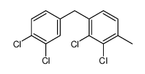 2,3-dichloro-1-[(3,4-dichlorophenyl)methyl]-4-methylbenzene Structure