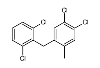 1,2-dichloro-4-[(2,6-dichlorophenyl)methyl]-5-methylbenzene结构式