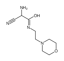 2-amino-2-cyano-N-(2-morpholin-4-ylethyl)acetamide Structure