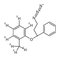 (R)-3-Azido-1-phenyl-1-(2-methylphenoxy-d7)propane Structure