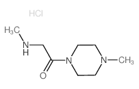 2-(Methylamino)-1-(4-methyl-1-piperazinyl)-1-ethanone hydrochloride Structure