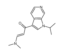 (E)-3-dimethylamino-1-(1-isopropyl-1H-pyrrolo[2,3-c]pyridin-3-yl)-propenone结构式