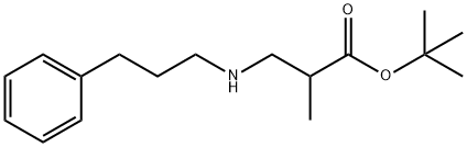 tert-butyl 2-methyl-3-[(3-phenylpropyl)amino]propanoate structure