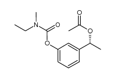 (R)-O-acetyl-1-(3-(ethyl(methyl)carbamoyl)oxy)ethanol结构式