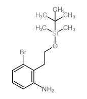 3-BROMO-2-(2-((TERT-BUTYLDIMETHYLSILYL)OXY)ETHYL)ANILINE Structure