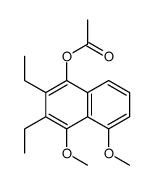 (2,3-diethyl-4,5-dimethoxynaphthalen-1-yl) acetate Structure