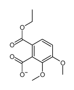 6-ethoxycarbonyl-2,3-dimethoxybenzoate Structure