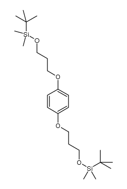 1,4-bis[3-(tert-butyldimethylsilyloxy)propoxy]benzene结构式