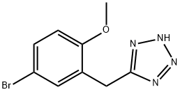 5-(5-bromo-2-methoxybenzyl)-1H-tetrazole Structure