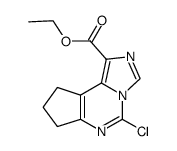 ethyl5-chloro-8,9-dihydro-7H-cyclopenta[e]imidazo[1,5-c]pyrimidine-1-carboxylate结构式