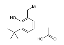 acetic acid,2-(bromomethyl)-6-tert-butylphenol结构式