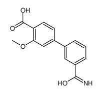 4-(3-carbamoylphenyl)-2-methoxybenzoic acid结构式