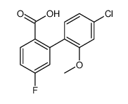 2-(4-chloro-2-methoxyphenyl)-4-fluorobenzoic acid结构式