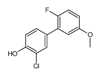 2-chloro-4-(2-fluoro-5-methoxyphenyl)phenol Structure