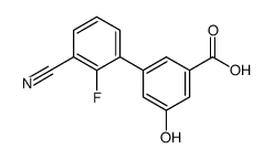 3-(3-cyano-2-fluorophenyl)-5-hydroxybenzoic acid Structure
