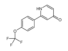2-[4-(trifluoromethoxy)phenyl]-1H-pyridin-4-one Structure