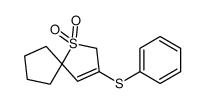 3-phenylsulfanyl-1λ6-thiaspiro[4.4]non-3-ene 1,1-dioxide Structure