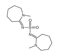 1-methyl-N-[(1-methylazepan-2-ylidene)amino]sulfonyl-azepan-2-imine structure