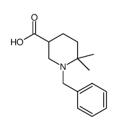 1-benzyl-6,6-dimethylpiperidine-3-carboxylic acid结构式