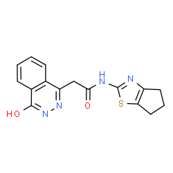 N-(5,6-dihydro-4H-cyclopenta[d][1,3]thiazol-2-yl)-2-(4-hydroxyphthalazin-1-yl)acetamide picture